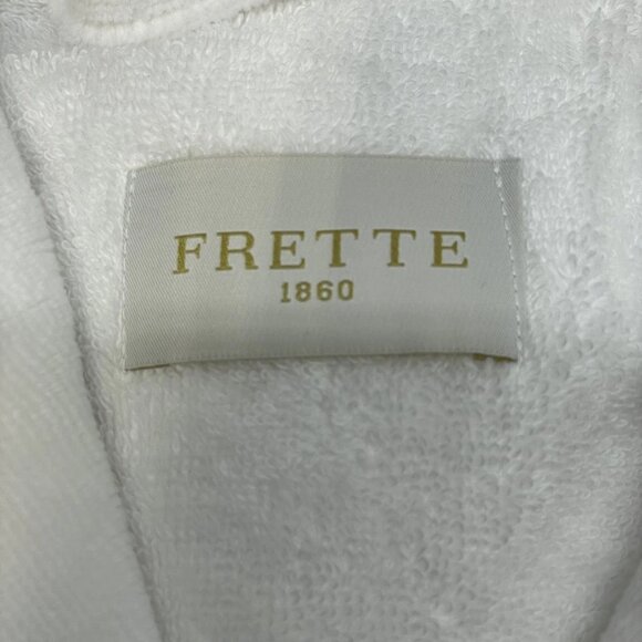 NEW FRETTE Unisex Velour Shawl Collar Bathrobe Size L - Picture 8 of 10